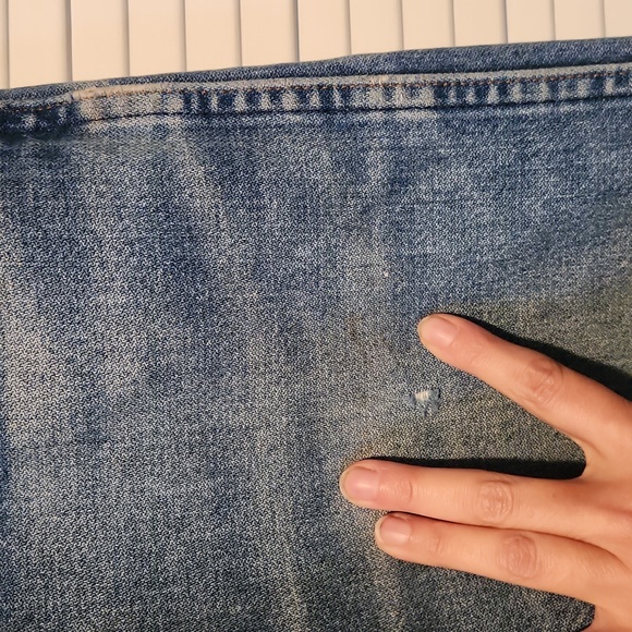 Vintage wrangler jeans distressed straight leg 33 x 32 - Picture 4 of 11